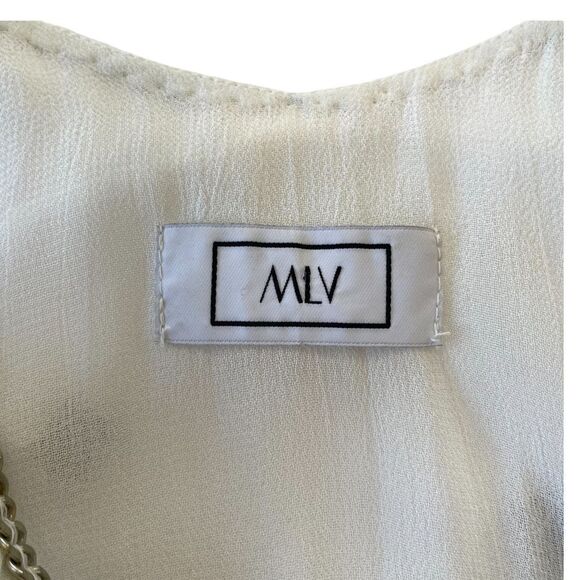 MLV Art Deco Beaded Cocktail Slip Holiday Flapper Girl Party Dress, Size S - Picture 6 of 11